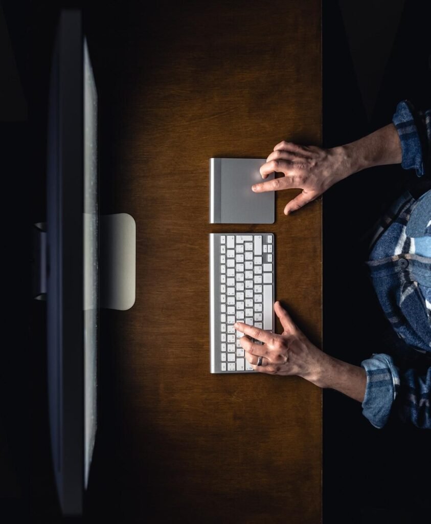 software developer debugging code dark screen