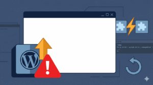 WordPress plugin update white screen of death DCX Herald hadi-mirza.com